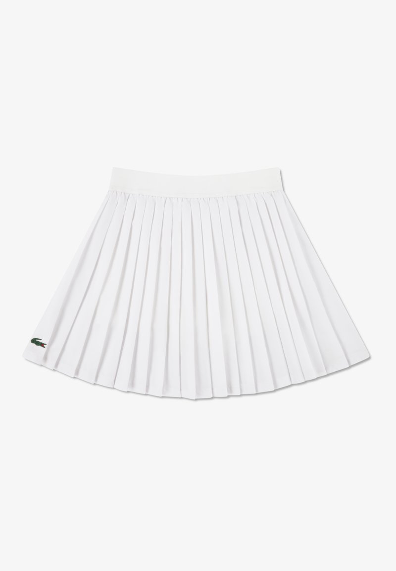 Lacoste LOGO SPORT PLEATED SKIRT - Minijupe - blanc