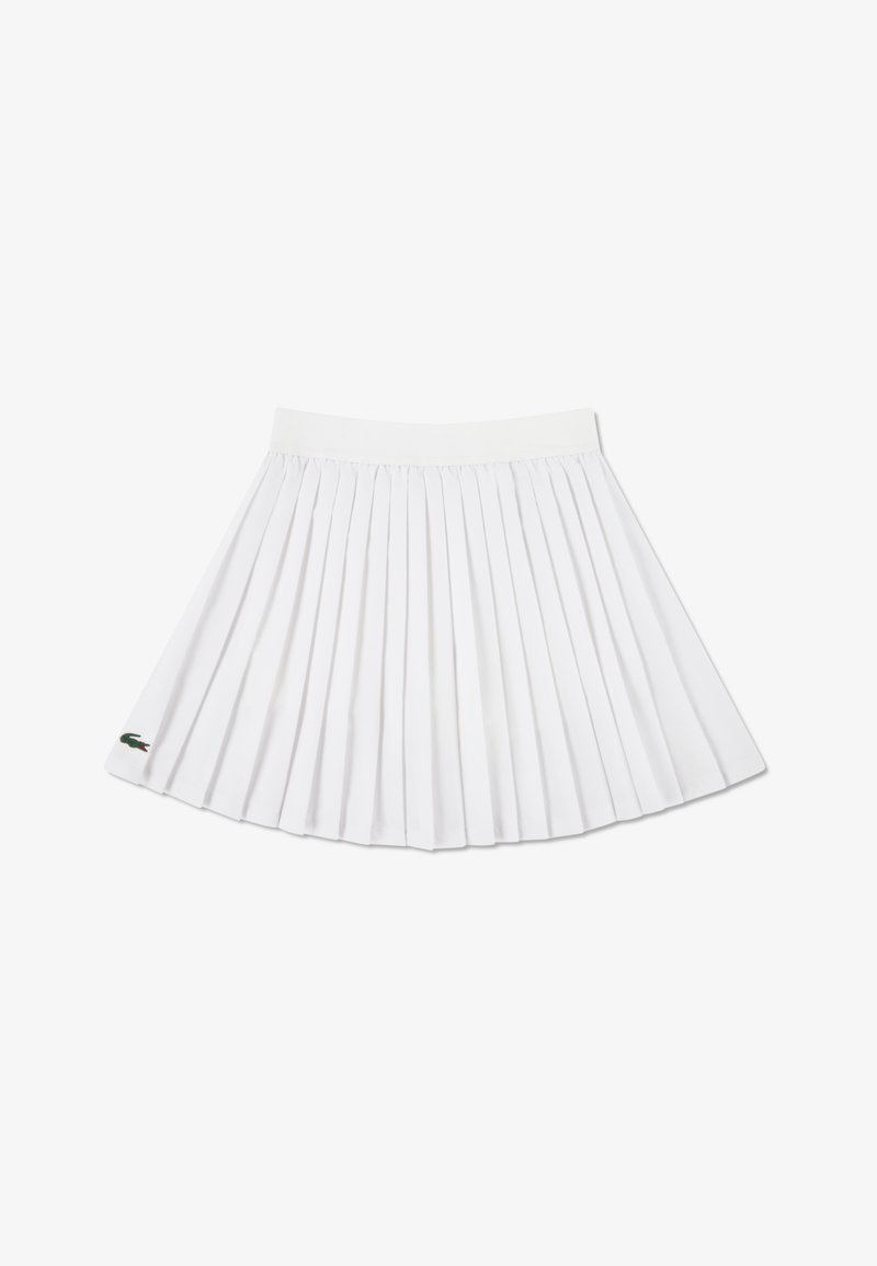 Lacoste LOGO SPORT PLEATED SKIRT - Minissaia - blanc