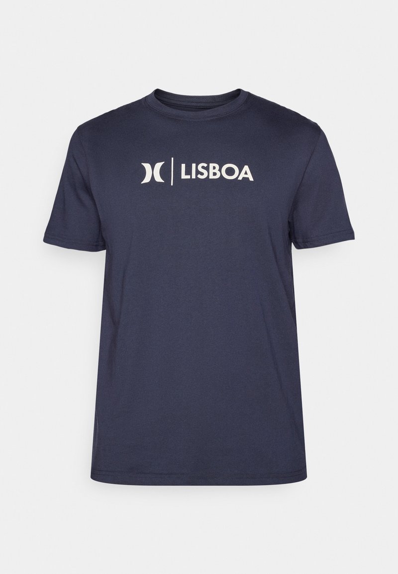 hurley T-shirt print blauw