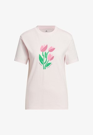 adidas Sportswear, ADIDAS SPORTSWEAR FLORAL BLOOM AT YOUR OWN PACE GRAPHIC T-SHIRT - Camiseta estampada - distilled pink