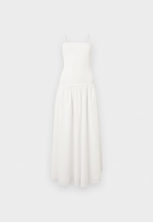 Tommy Jeans, TJW SMOCK FABRIC MIX MAXI DRESS - Jurk - ecru