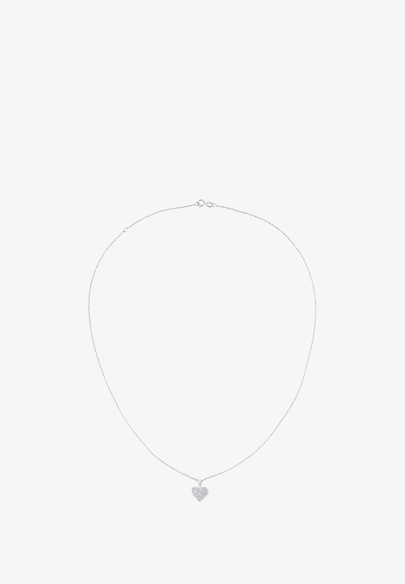 Collana in argento con pendente a forma di cuore dalla texture unica. Il pendente è finemente progettato con motivi superficiali per un ulteriore dettaglio.
