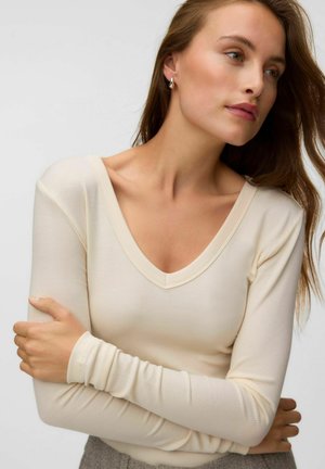 Vero Moda, BLOUSE AWDREAM TOP - T-shirt à manches longues - whitecap gray