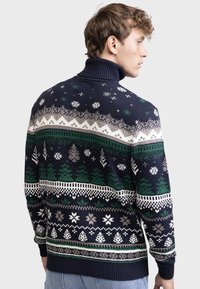 Redefined Rebel SANTA ROLLNECK REGULAR FIT - Strickpullover - navy blazer
