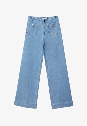 Stradivarius, D77 MINIMALIST JEANS WITH POCKETS - Flared Jeans - mottled royal blue