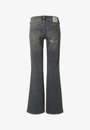 True Religion, PATCH BECCA MR BOOTCUT - Bootcut jeans - caramel wave
