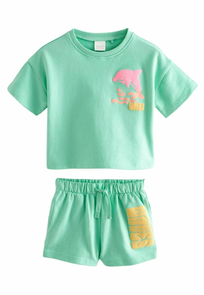 Next SHORT SLEEVE AND SET - REGULAR FIT - Pantaloni sportivi - blue dolphin