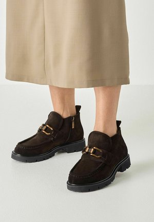 Tamaris, STIEFELETTE - Ankelstøvler - mocca suede