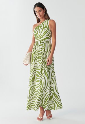 BWLDR LEYLA MAXI DRESS - Maksi garuma kleita - olive brush stroke