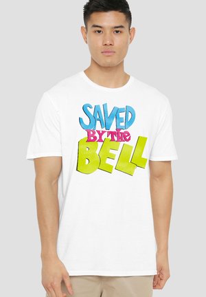 Universal Studios, SAVED BY THE BELL NEON LOGO DISTRESSED - Print T-shirt - white