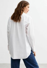 New Look POPLIN PINTUCK BIB - Hemdbluse - white