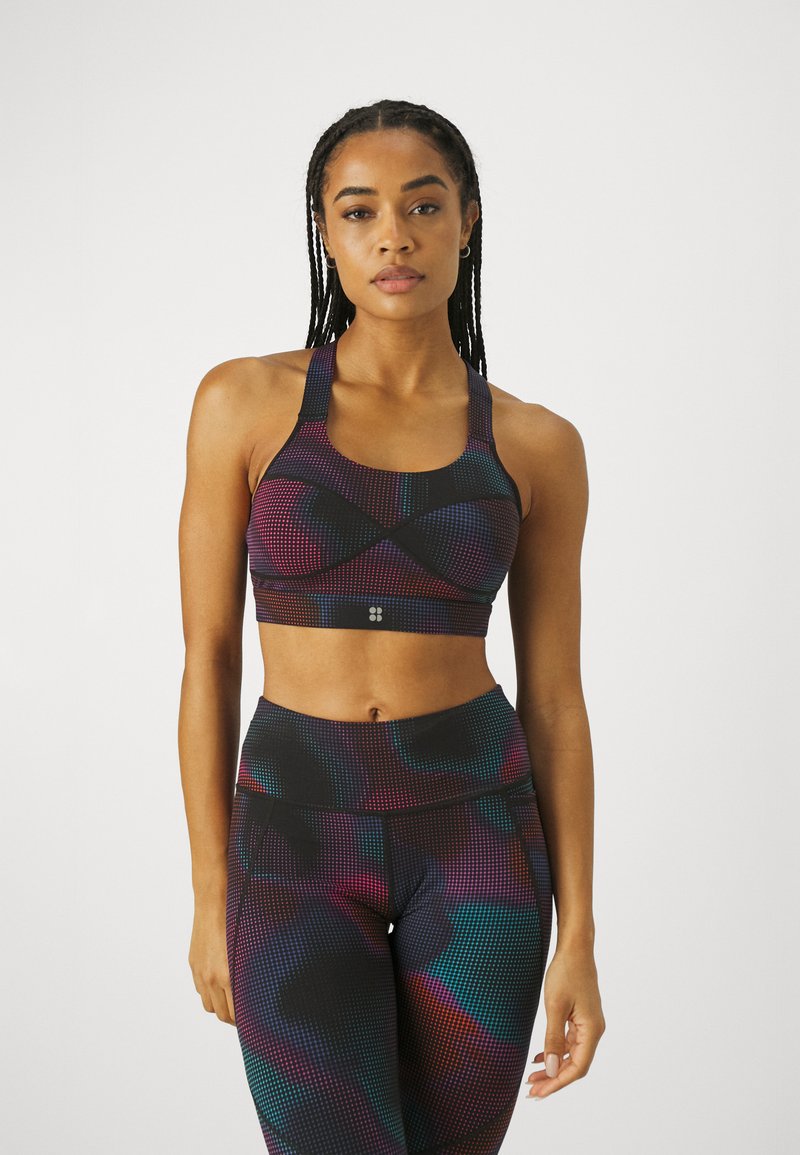 Sweaty Betty POWER MEDIUM SUPPORT BRA - Vidutiniškai krūtinę prilaikanti sportinė liemenėlė - black