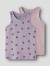 NMFTANK HEARTS 2 PACK - Undertrøjer - lavender gray