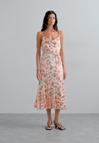 Alice + Olivia LISSA COWL GODET MIDI DRESS - Rochie de zi - off white
