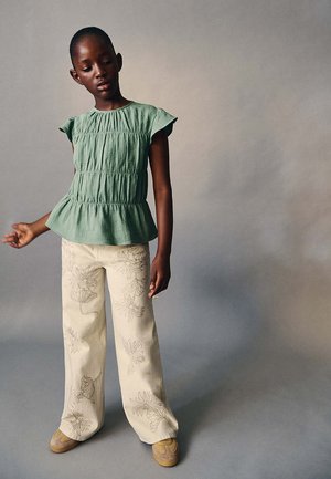 Mango Kids, KID - Jean droit - beige