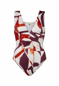 Mint Velvet PLUNGE TUMMY CONTROL  - Fürdőruha - wine