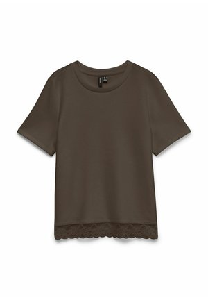 Vero Moda, T-SHIRT VMMILLE TOP - T-shirt imprimé - chocolate brown