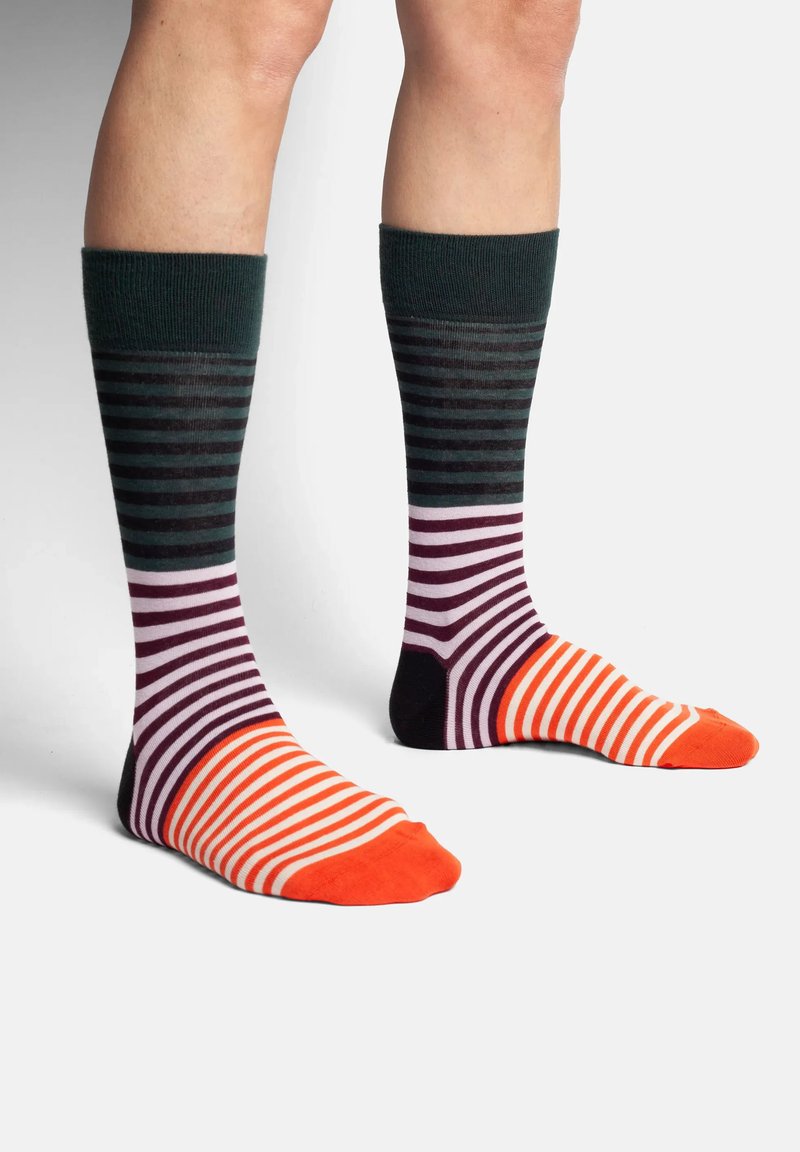 strapless open back dress Stripe Spot Fine Sock main image 1