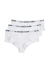 RAW HIPSTER 3ER PACK  STRETCH LOGO EINFARBIG - Kalhotky - weiß