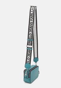 Karl Lagerfeld Jeans LOGO PATCH CAMERA - Rankinė per petį - brittany blue