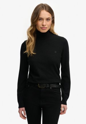 CLASSIC TURTLE NECK - Pullover - black