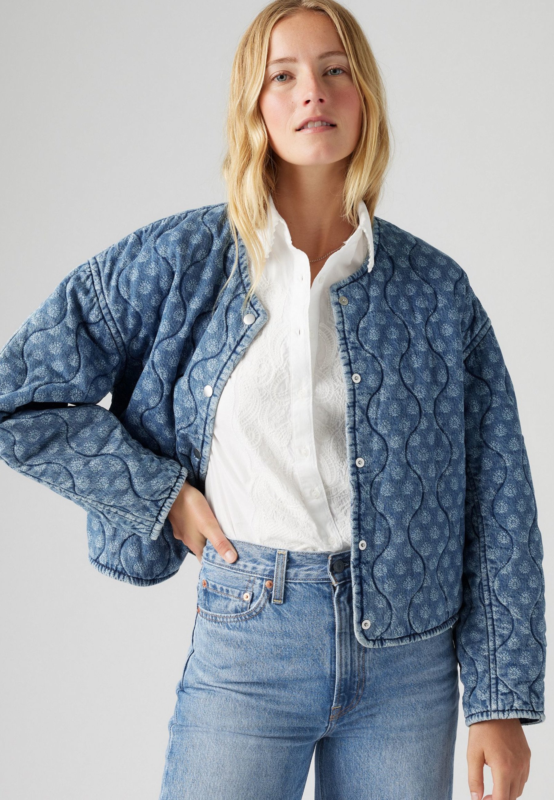 Levi's® RUMER QUILTED LINER Denim jacket blue denim Zalando