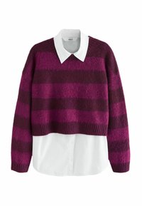 SOFT TOUCH BRUSHED  - Džemper - burgundy red stripe
