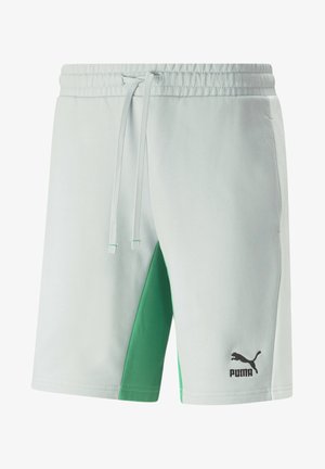 Puma CLASSICS BLOCK 8 - Shorts - platinum gray/white