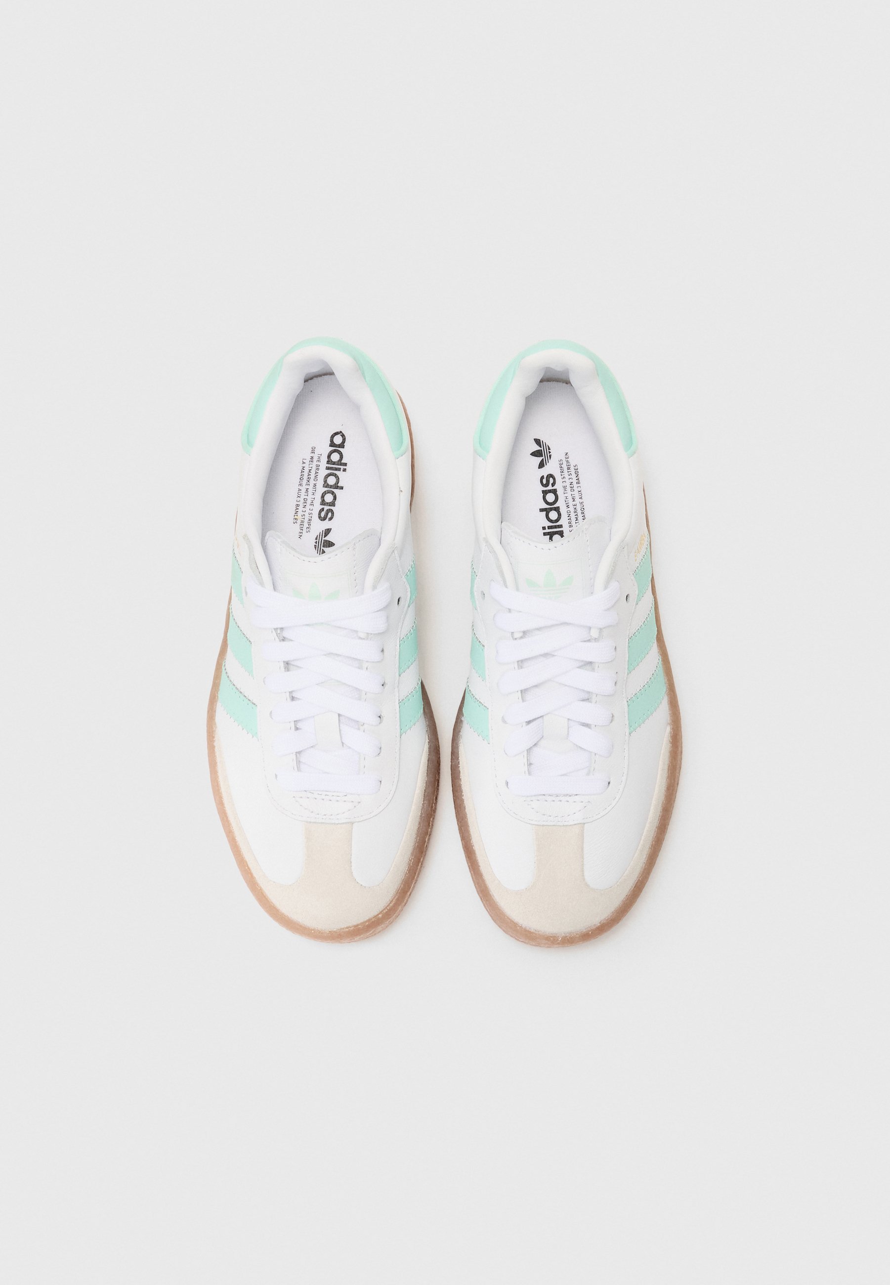 靴  Originals Samba OG Clear Mint adidas Originals SAMBAE UNISEX - Trainers - white/clear mint/gold