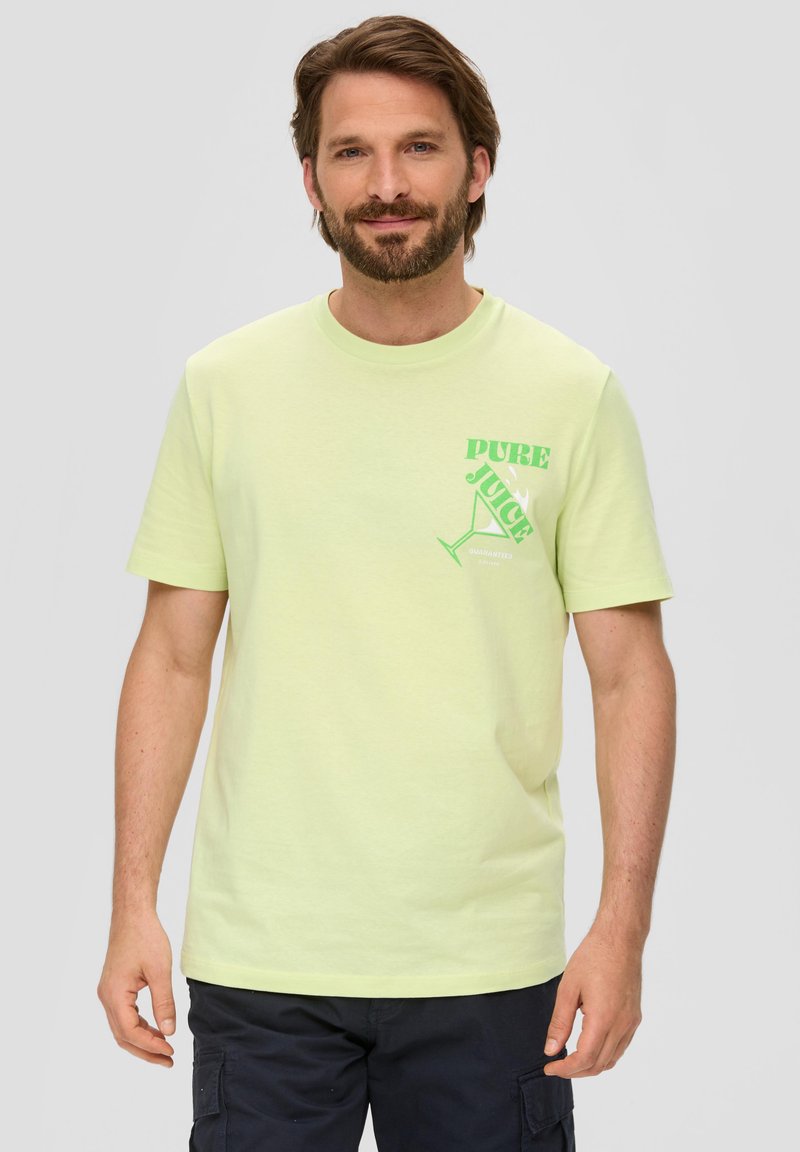 s.Oliver FRONTPRINT - T-Shirt print - limettengrün