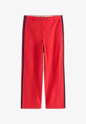 Next, REGULAR FIT - STRAIGHT LEG CHINOS WITH SIDE STRIPES . - Nohavice - red