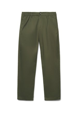 Calliope, PANTALONE LUNGO TINTA UNITA - Pantalon classique - verde militare scuro