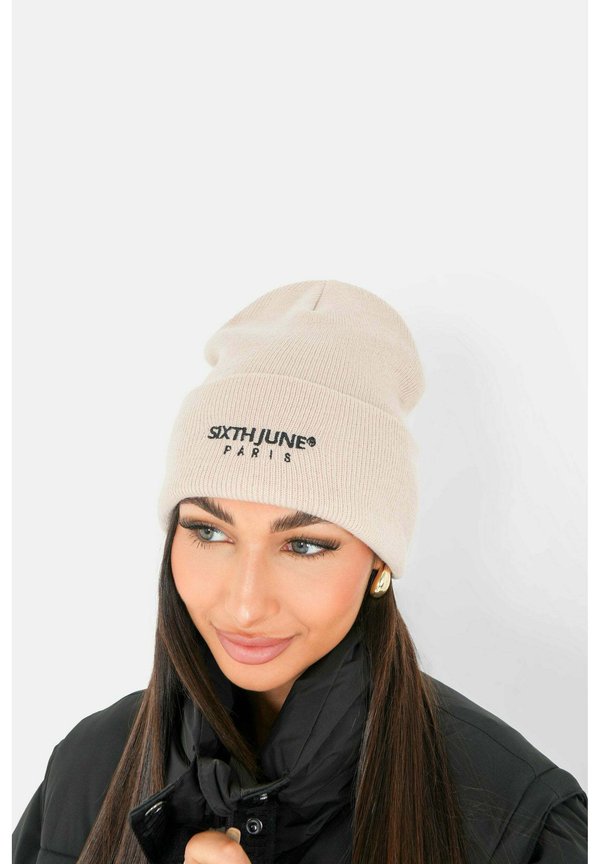 EMBROIDERY - Mütze - beige