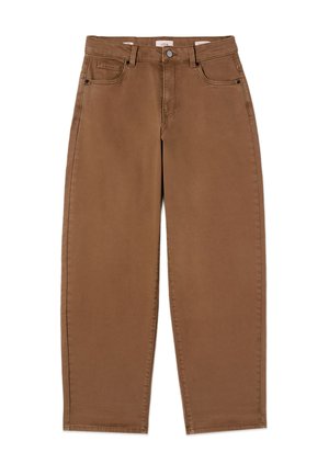 Oltre, PANTALONI BARREL - Wide leg - marrone