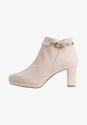 Tamaris, Bottines à talons hauts - beige