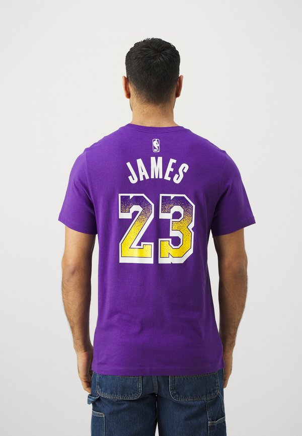 NBA LOS ANGELES LAKERS LEBRON JAMES TEE - Club wear - field purple3