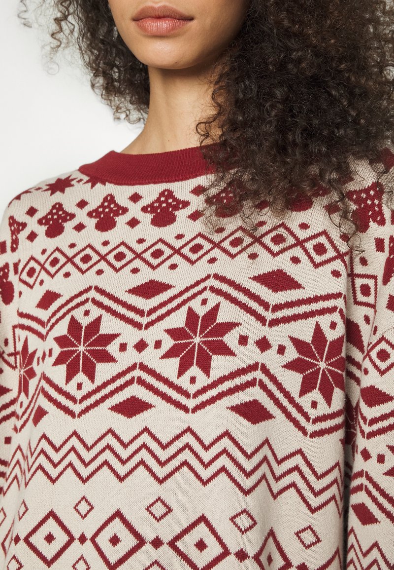 Damen Strickjacken | Monki Strickpullover red dark/rot - OI07854 Damen Strickjacken | Monki Strickpullover red dark/rot - OI07854