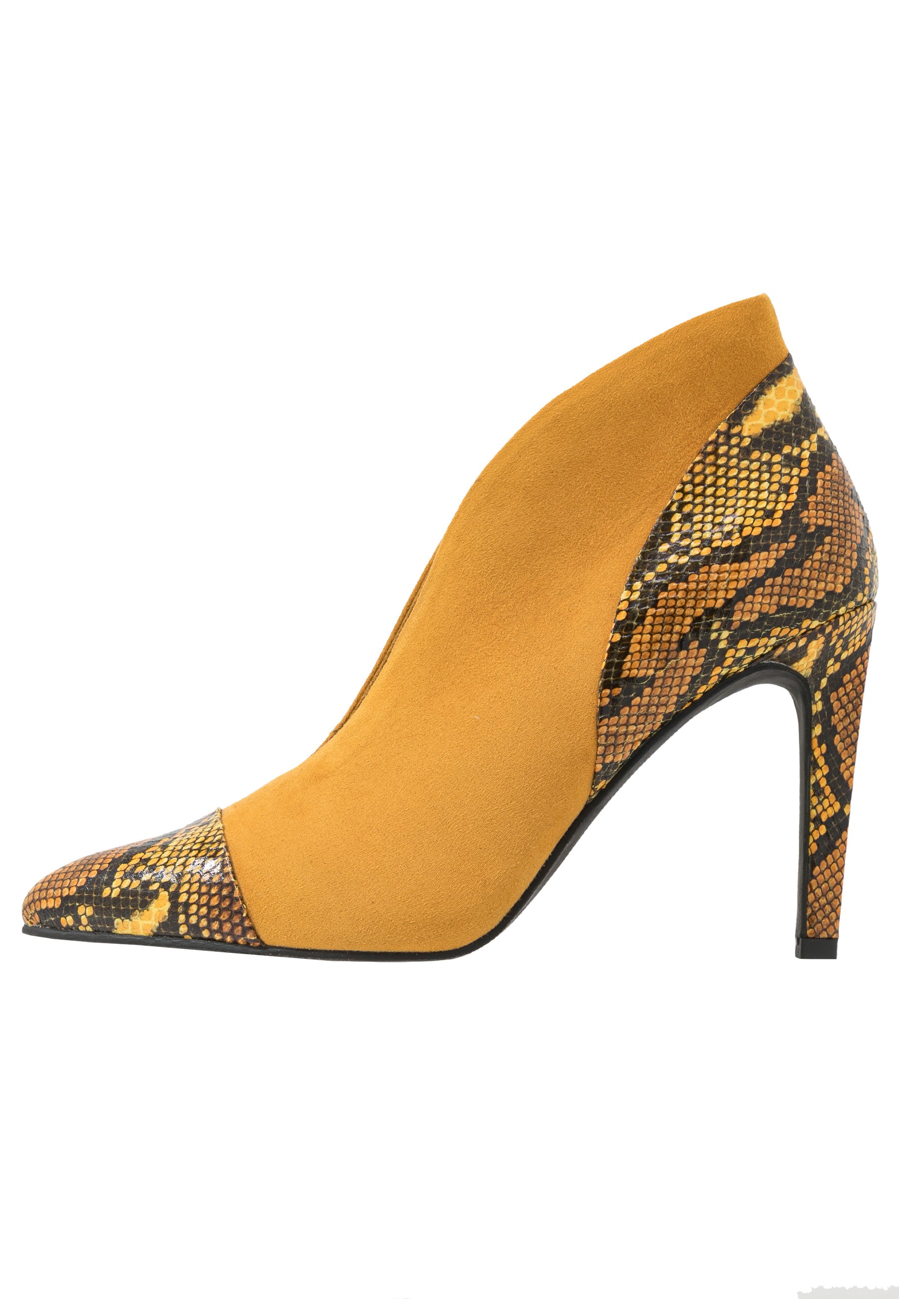 bottine jaune moutarde femme