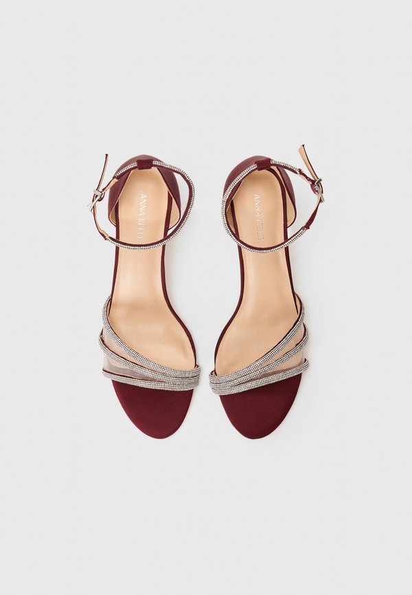 Ankle cuff sandals - bordeaux2