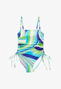 Sélectionné, blue green swirl