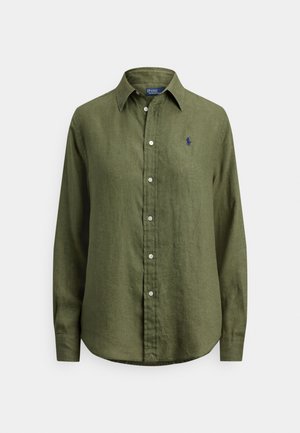 CLASSIC FIT LINEN SHIRT - Πουκαμίσα με κουμπιά - supply olive