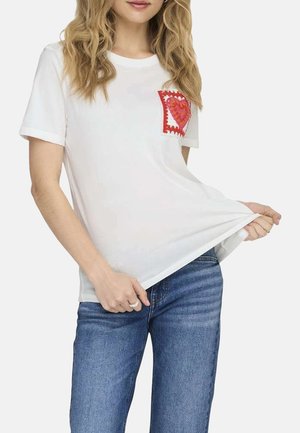 ONLY T-shirt imprimé - blanc