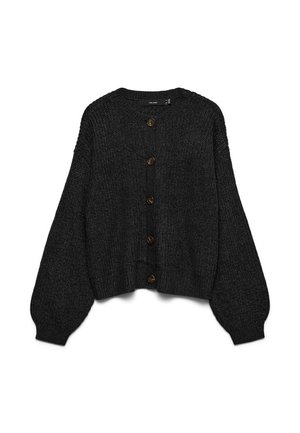 Vero Moda VMLEA O NECK CARDIGAN - Cardigan - black