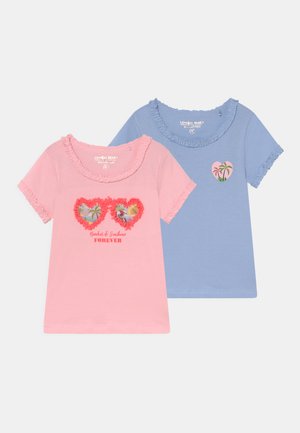 2 Pack - T-shirt print - almond blossom/ brunnera blue