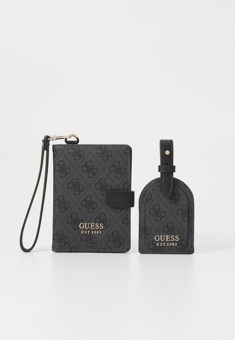 Guess - ORLINA PASSPORT CASE SET - Port pașaport - dark grey, Extindeți