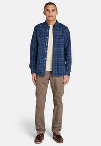 Timberland STRETCH CHECK - Overhemd - dark blue