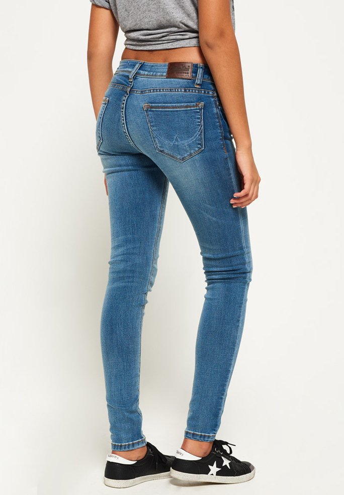 superdry cassie skinny jeans luna blue