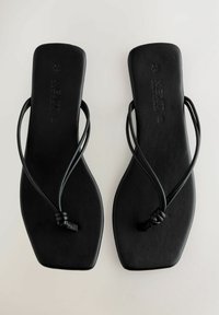 STANDARD WIDE FIT-FOREVER COMFORT KNOTTED TOE  - T veida siksniņu sandales - mottled black