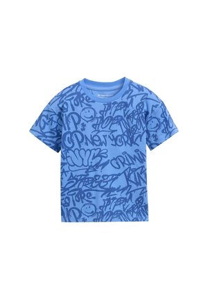 MIT ALLOVER - T-shirt print - blue shaded spray design