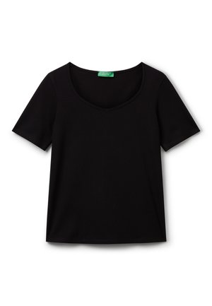 United Colors of Benetton SLIM FIT - T-Shirt basic - black